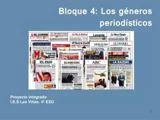 bloque 4 los g neros period sticos