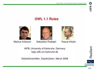 OWL 1.1 Rules