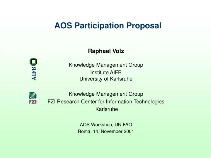 aos participation proposal