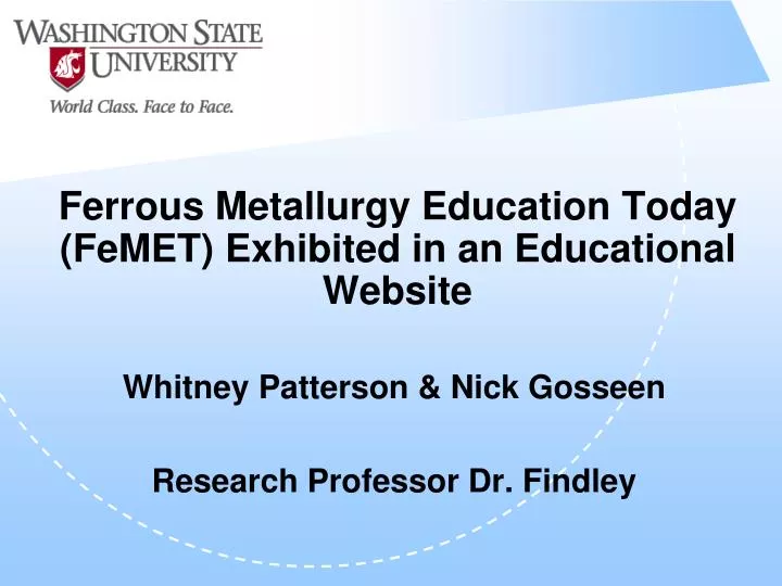 ferrous metallurgy education today femet exhibited in an educational website