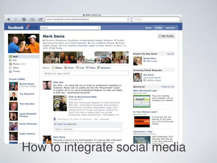 how to integrate social media
