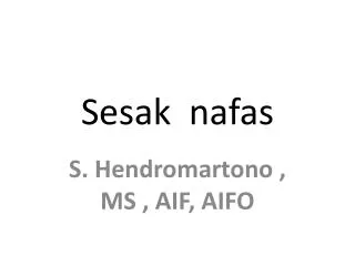 sesak nafas