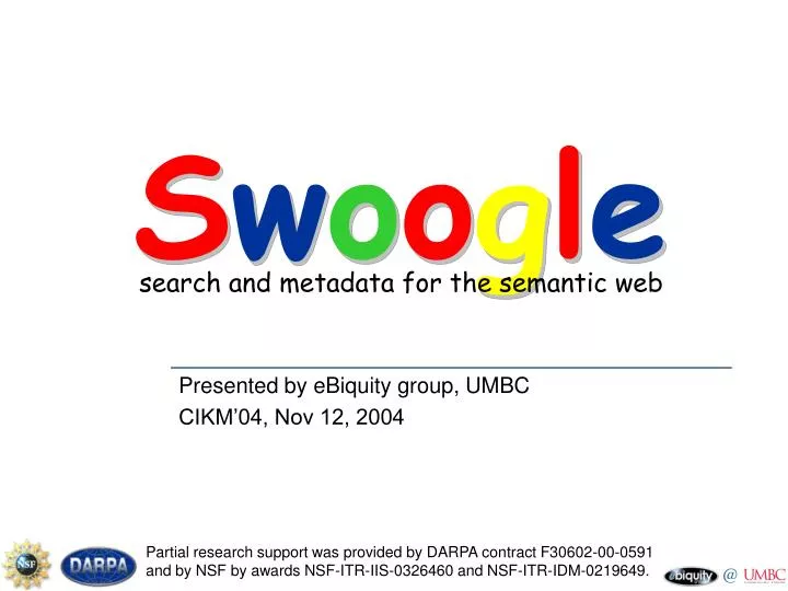 presented by ebiquity group umbc cikm 04 nov 12 2004