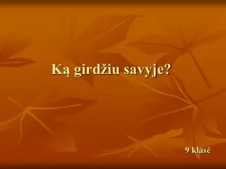 k gird iu savyje
