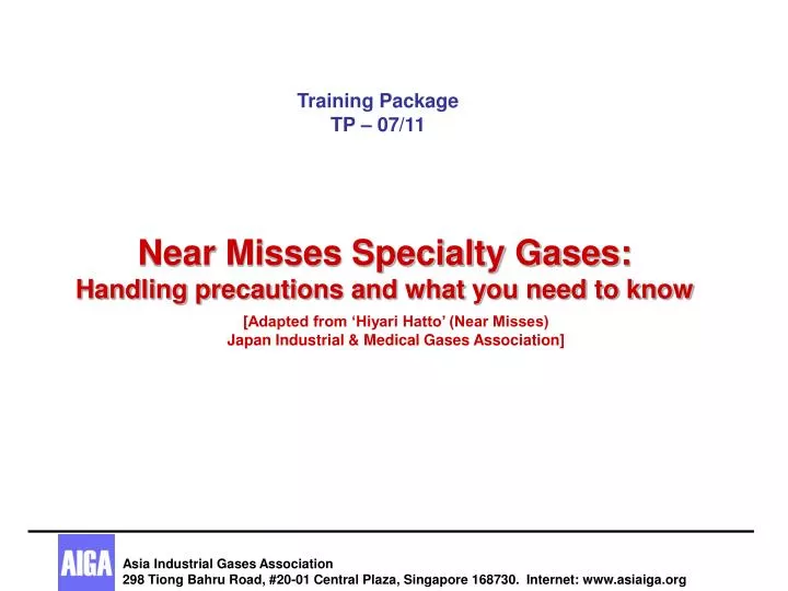 near misses specialty gases handling precautions and what you need to know