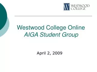Westwood College Online AIGA Student Group