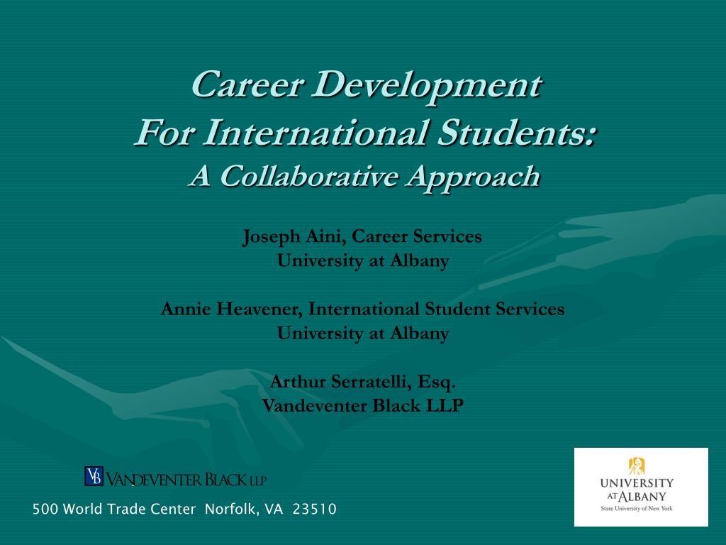 PPT - Career Development For International Students: A Collaborative ...