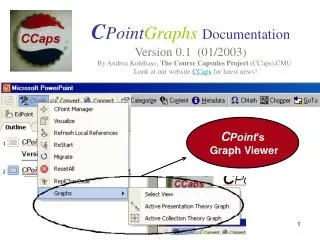 C Point Graphs Documentation Version 0.1 (01/2003)