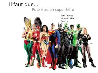 il faut que