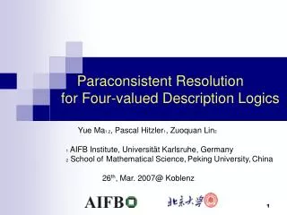 Paraconsistent Resolution for Four-valued Description Logics