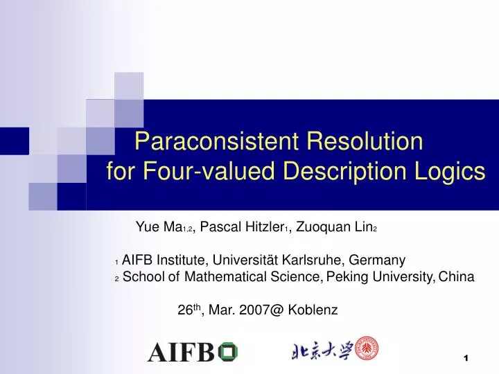 paraconsistent resolution for four valued description logics