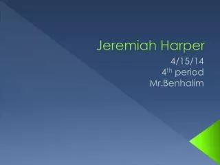 Jeremiah Harper
