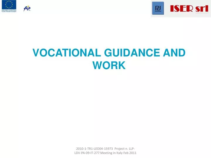 vocational guidance and work