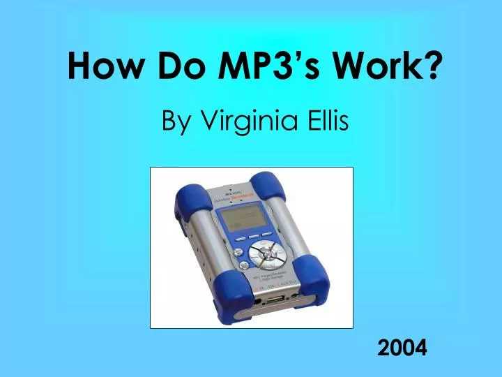 how do mp3 s work