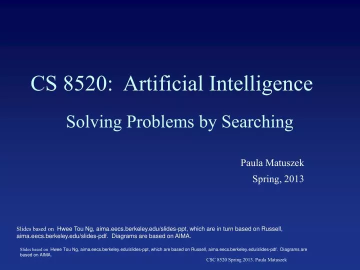 cs 8520 artificial intelligence