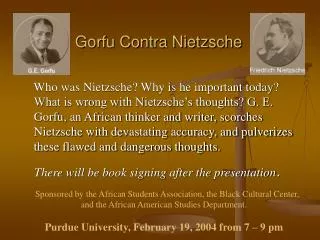 Gorfu Contra Nietzsche