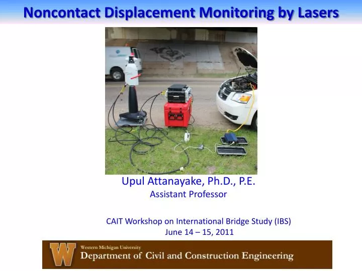 noncontact displacement monitoring by lasers