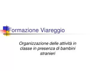formazione viareggio