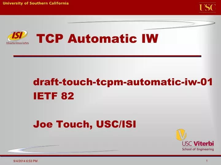 tcp automatic iw