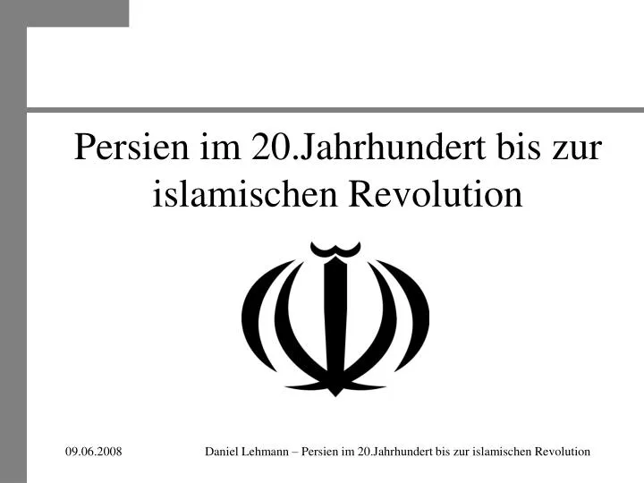 persien im 20 jahrhundert bis zur islamischen revolution