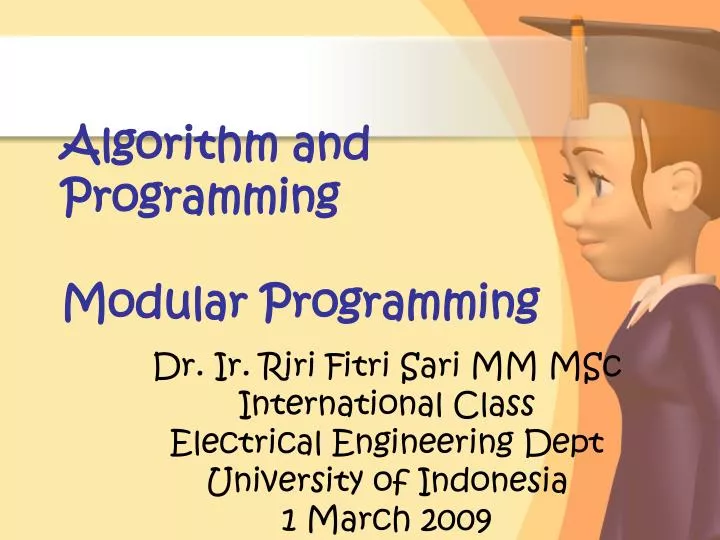 algorithm and programming modular programming