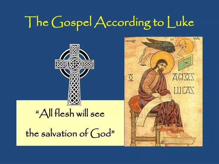 the gospel according to luke
