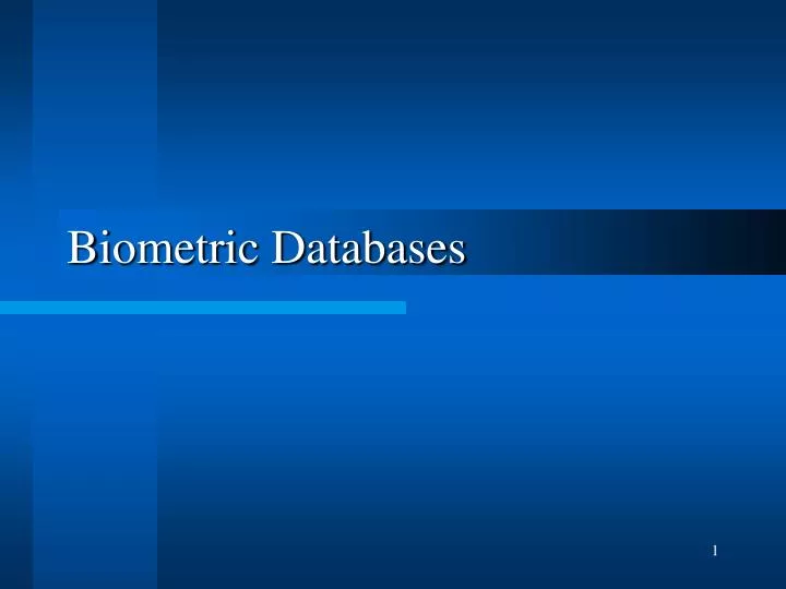 biometric databases