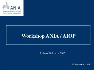 workshop ania aiop
