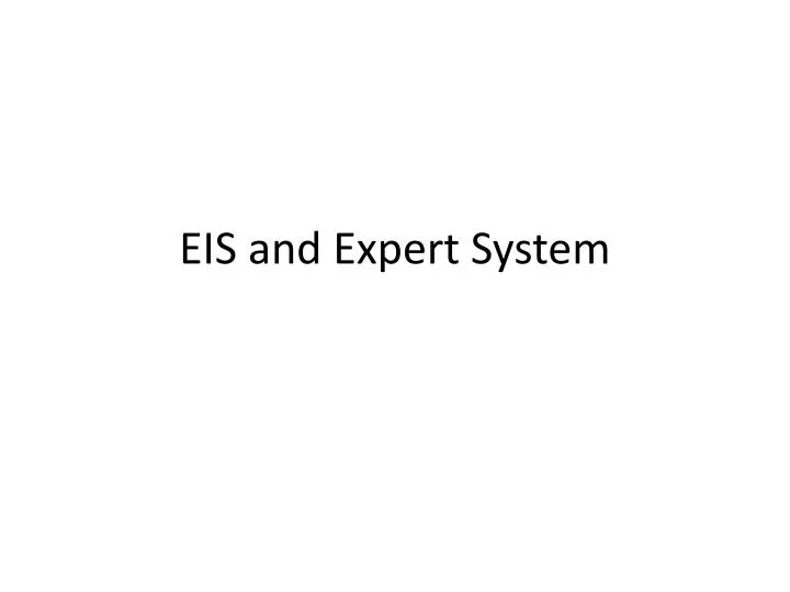 eis and expert system