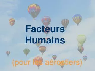 facteurs humains