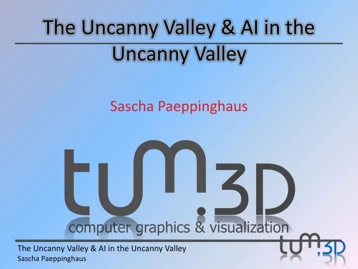 the uncanny valley ai in the uncanny valley