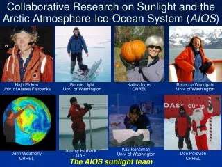 Collaborative Research on Sunlight and the Arctic Atmosphere-Ice-Ocean System ( AIOS )