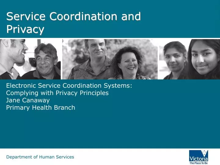service coordination and privacy