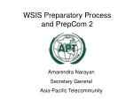 WSIS Preparatory Process a nd PrepCom 2 - slide 1
