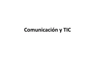 comunicaci n y tic