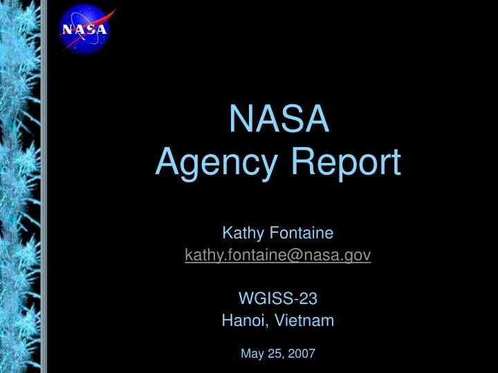 nasa agency report