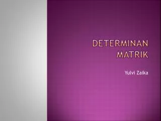 determinan matrik
