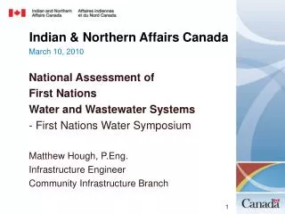 Indian &amp; Northern Affairs Canada
