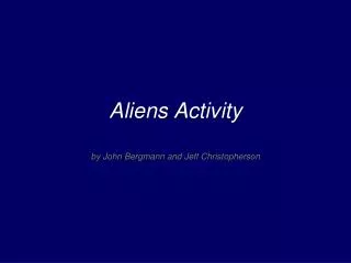 Aliens Activity