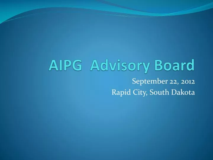 aipg advisory board