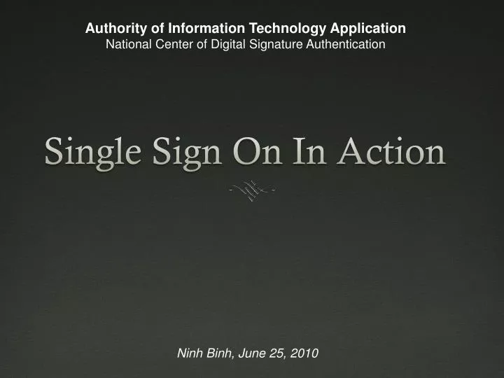 single sign on in action