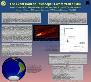 The Event Horizon Telescope: 1.3mm VLBI of M87