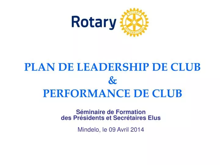 plan de leadership de club performance de club