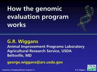 How the genomic evaluation program works