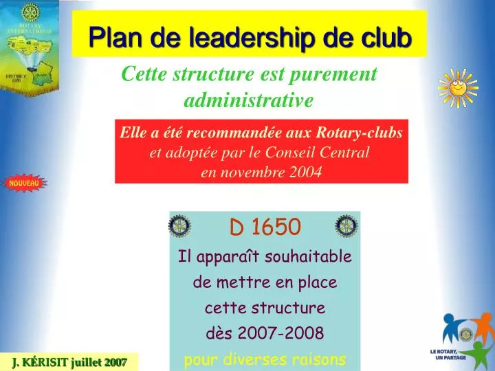 plan de leadership de club
