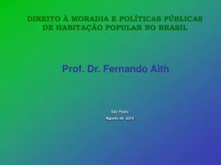 prof dr fernando aith