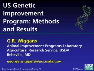 US Genetic Improvement Program: Methods and Results