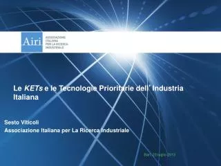 Sesto Viticoli Associazione Italiana per La Ricerca Industriale