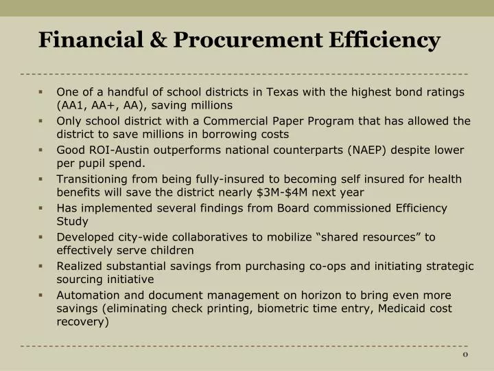 financial procurement efficiency