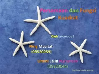 persamaan dan fungsi kuadrat